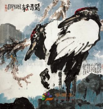 动物国画写实动物水墨国画工笔动物国画