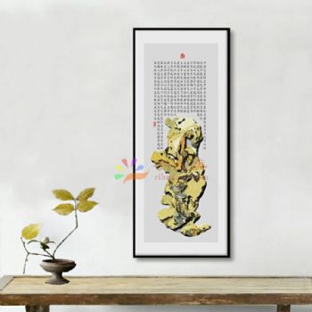 新中式挂画效果图