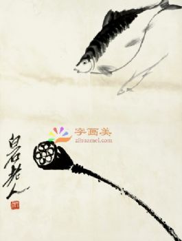 齐白石花鸟国画名家国画名家花鸟国画水墨画