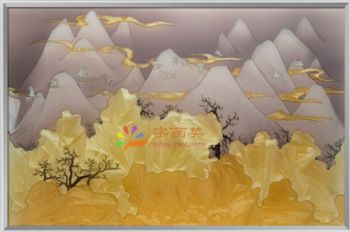高端实物珐琅彩挂画精品珐琅彩艺术
