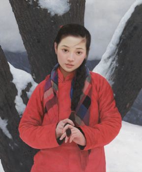 中式人物油画