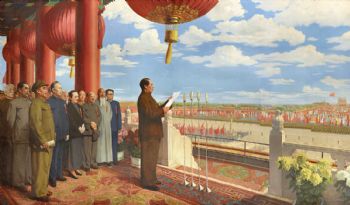 毛泽东中式人物油画