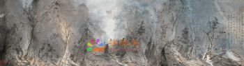 风景水墨山水国画中式风景国画