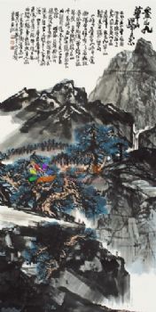 风景水墨山水国画中式风景国画