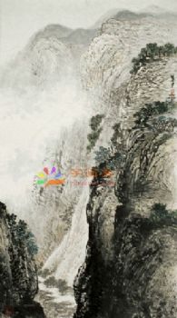 风景水墨山水国画中式风景国画