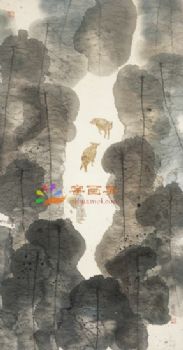 风景水墨山水国画中式风景国画