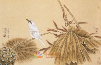 花鸟虫小品工笔国画