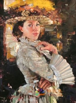 印象人物油画艺术人物油画欧式人物油画