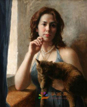 印象人物油画艺术人物油画欧式人物油画