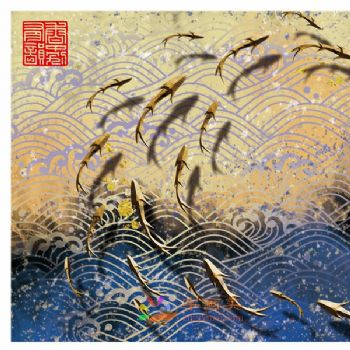 组合装饰画轻奢三联组合画晶瓷画