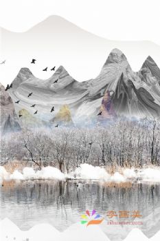 组合装饰画轻奢三联组合画晶瓷画