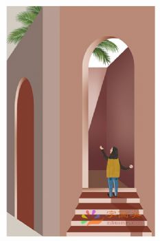 莫兰迪风格现代艺术装饰画高清微喷晶瓷画