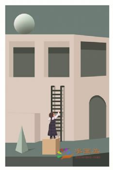 莫兰迪风格现代艺术装饰画高清微喷晶瓷画