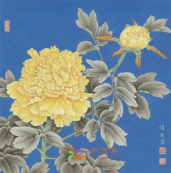 精品花鸟国画工笔花鸟国画方形花鸟水墨画