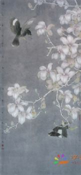 精品花鸟国画工笔花鸟国画方形花鸟水墨画