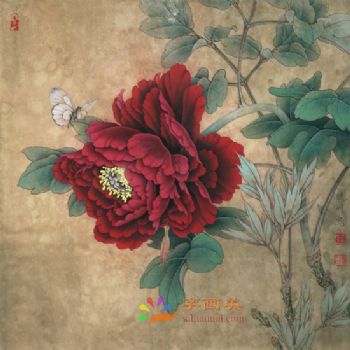精品花鸟国画工笔花鸟国画方形花鸟水墨画