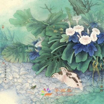精品花鸟国画工笔花鸟国画方形花鸟水墨画