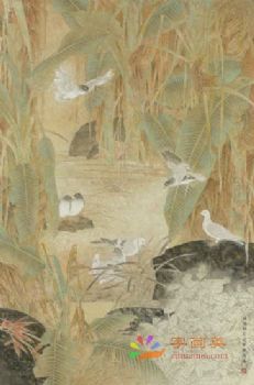 精品花鸟国画工笔花鸟国画方形花鸟水墨画