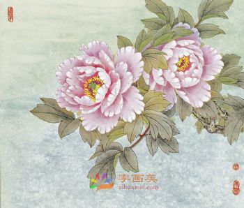 精品花鸟国画工笔花鸟国画方形花鸟水墨画