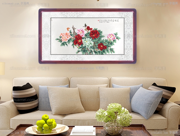 凌雪 工笔画 花开富贵 手绘 手工 国画