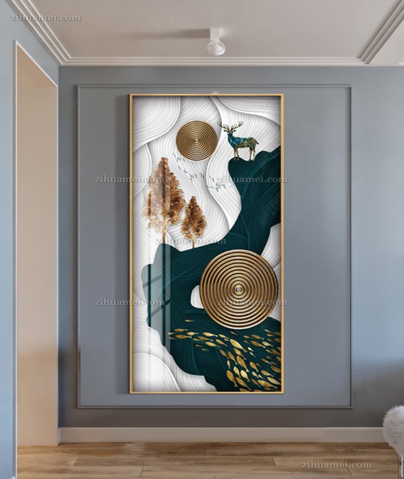 装饰画九鱼图