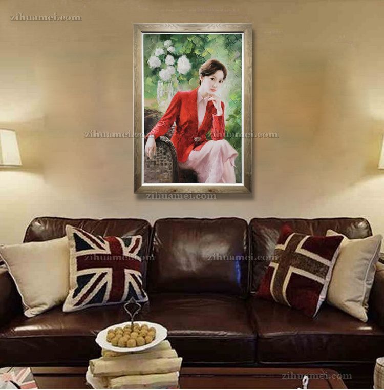 美女油画