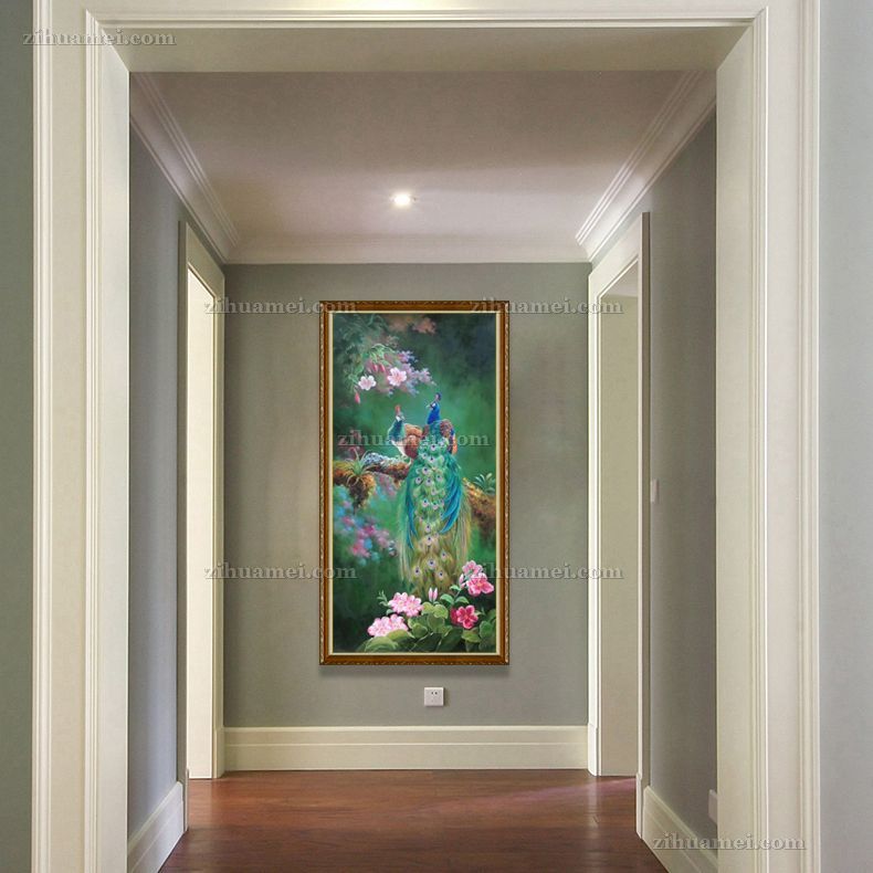中式手绘油画