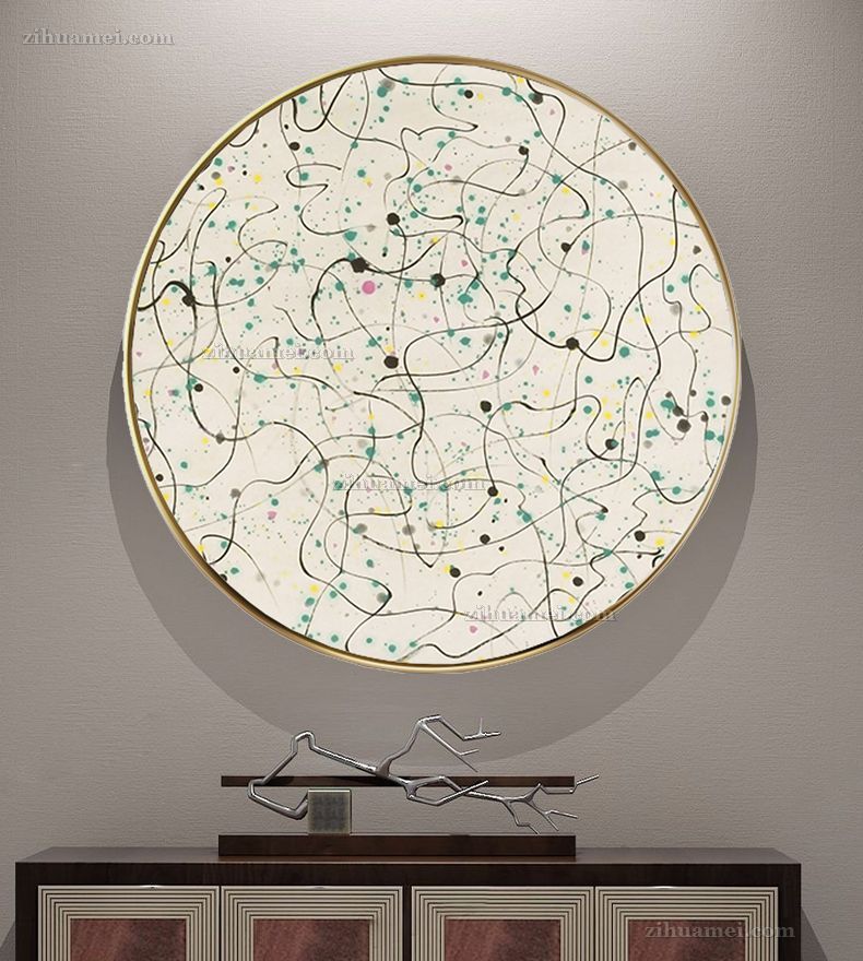抽象艺术中西结合油画吴冠中作品 