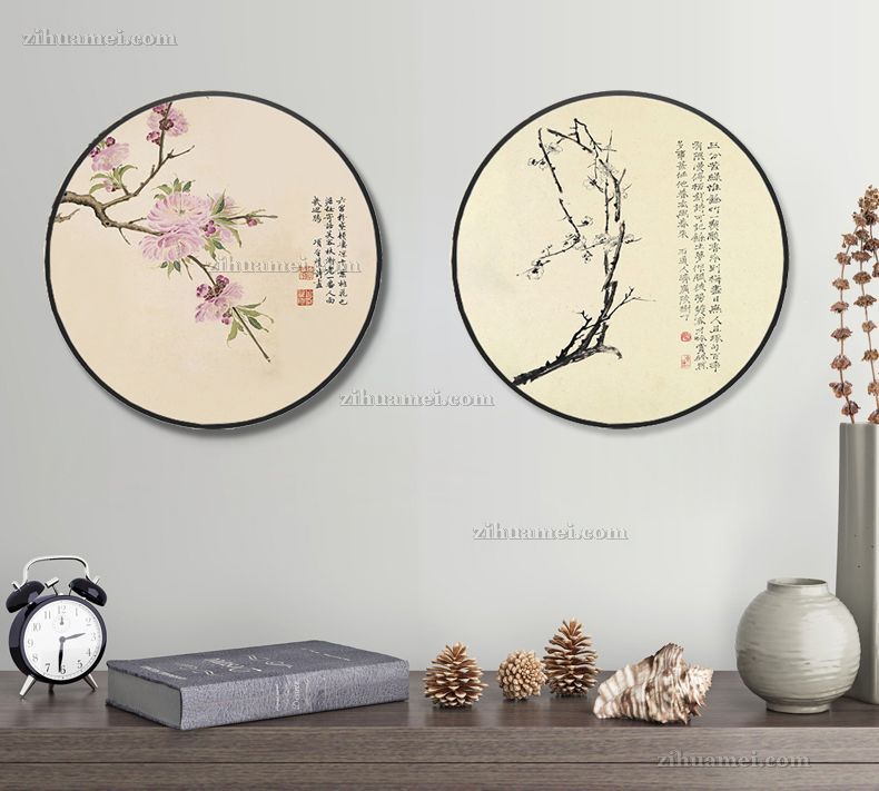 双联画新中式挂画