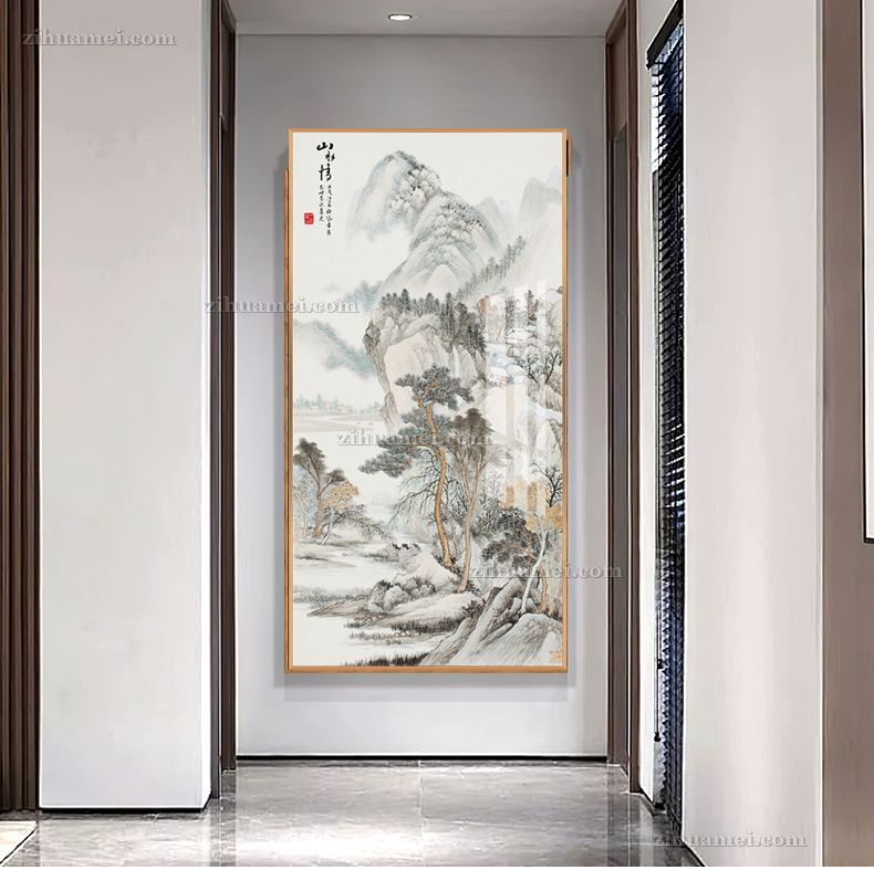 新中式山水国画装饰画