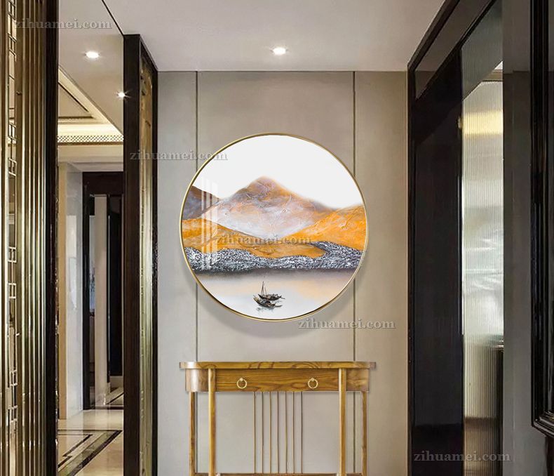 新中式挂画金山银山