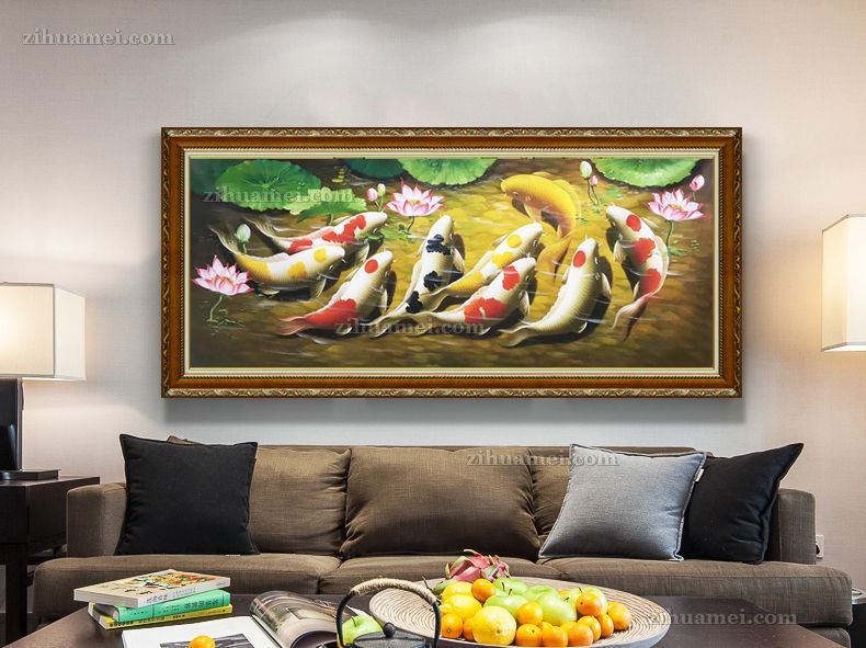 新中式手绘油画