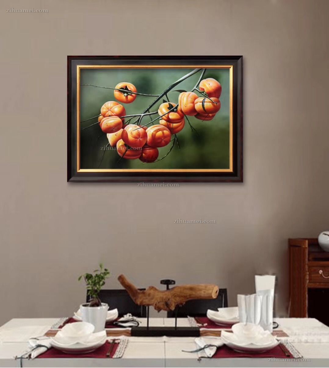 新中式餐厅油画
