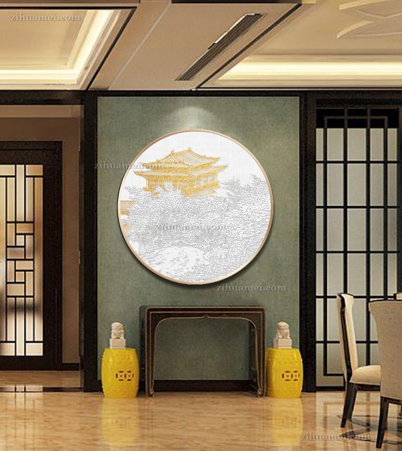 大厅浮雕立体挂画
