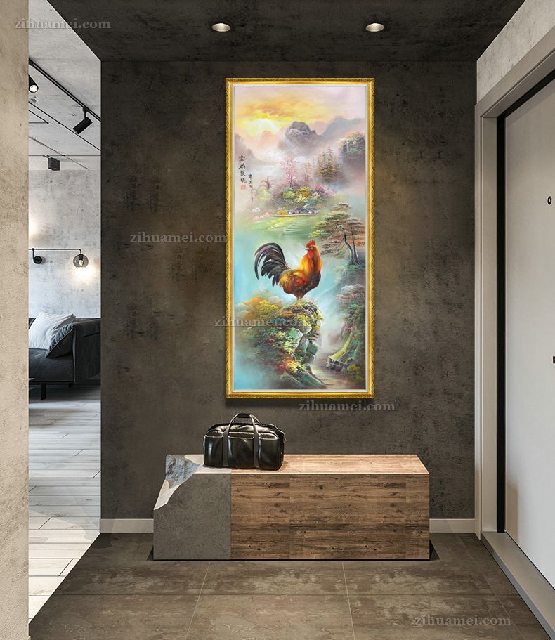 动物油画风景油画