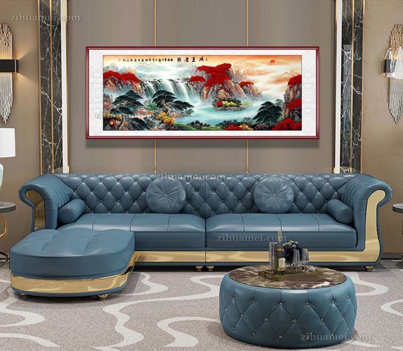 适合大厅酒店客厅的水墨山水画