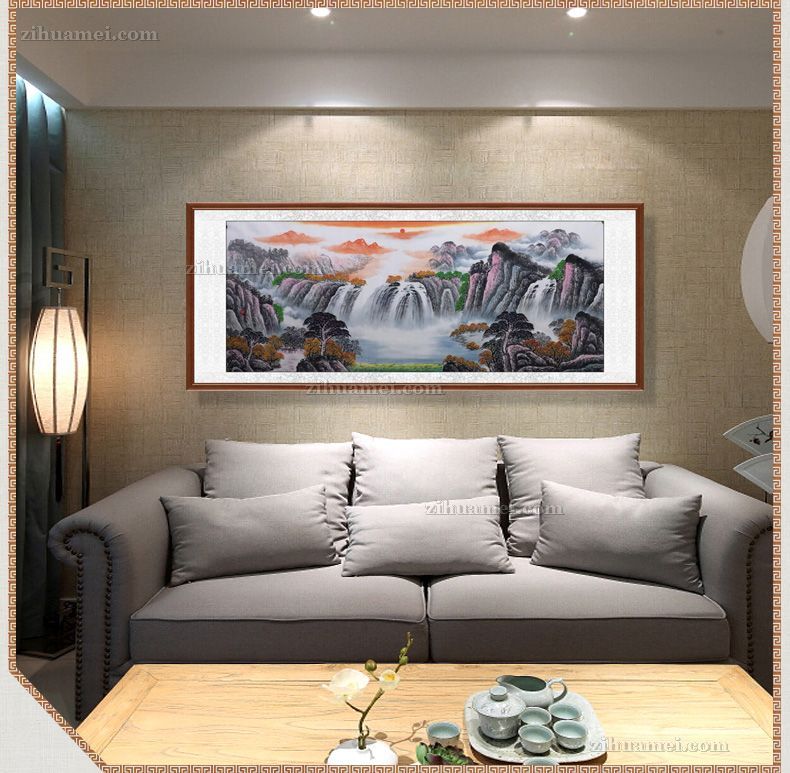 适合大型酒店大堂大厅大堂国画