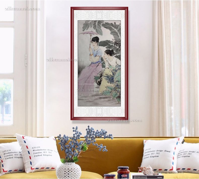 写意工笔国画人物国画