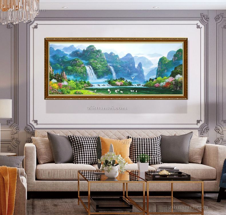 酒店适合挂什么山水画
