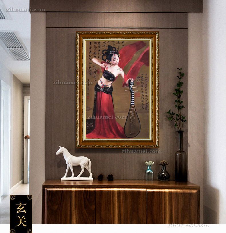 适合书房走廊的手绘油画