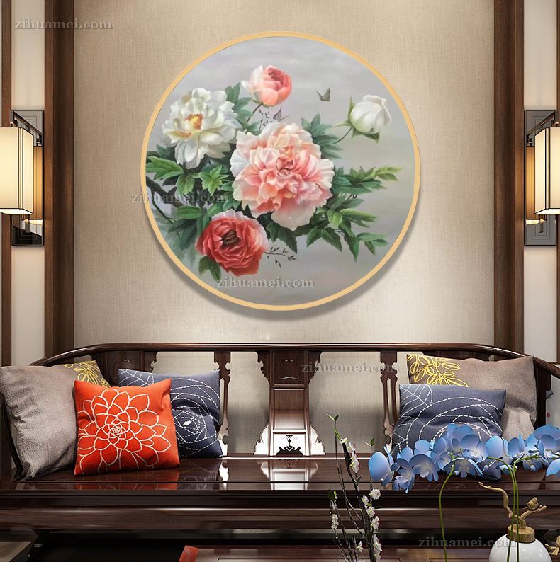 适合卧室的花卉油画