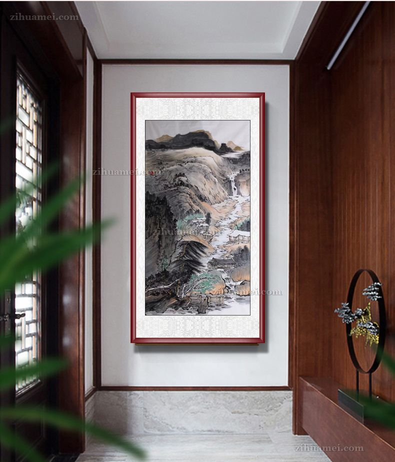 大厅适合挂什么山水画