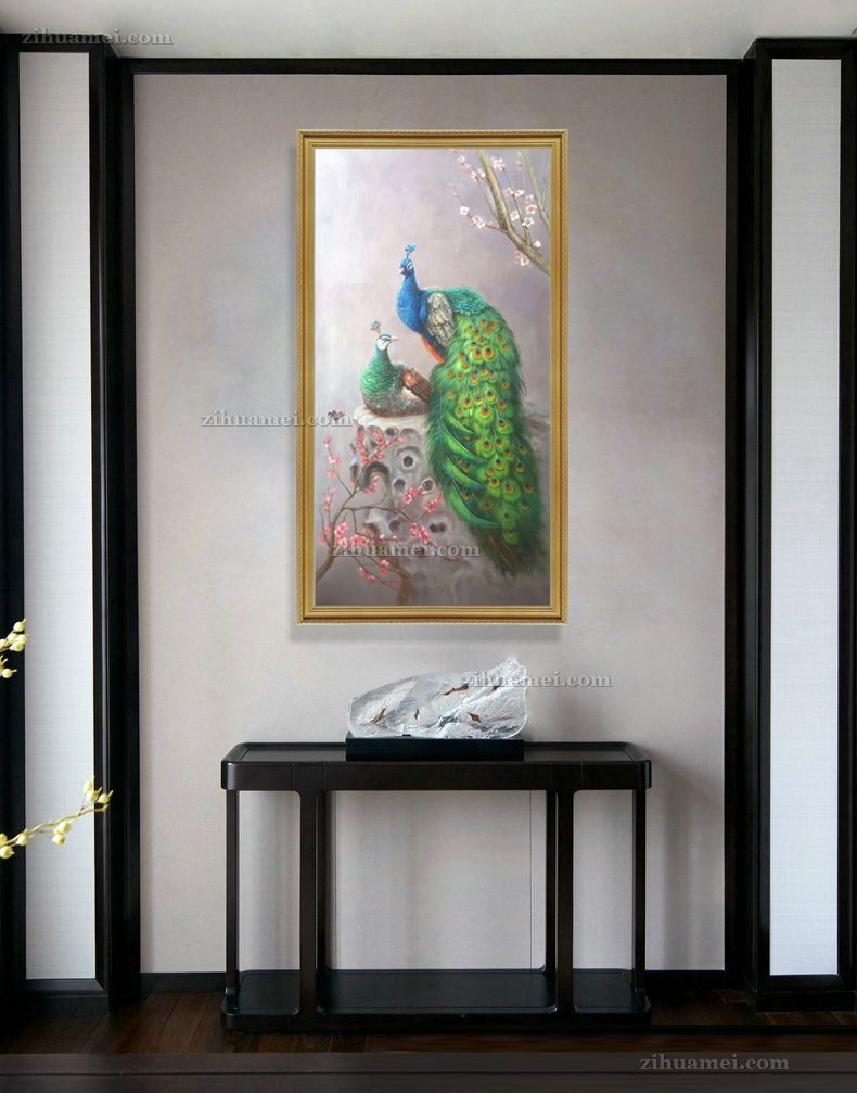客厅装饰画挂画动物油画