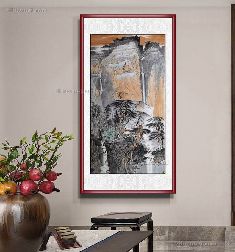 大厅适合什么样的山水画