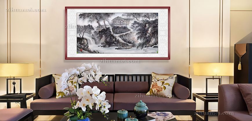 适合大厅的写意风景画