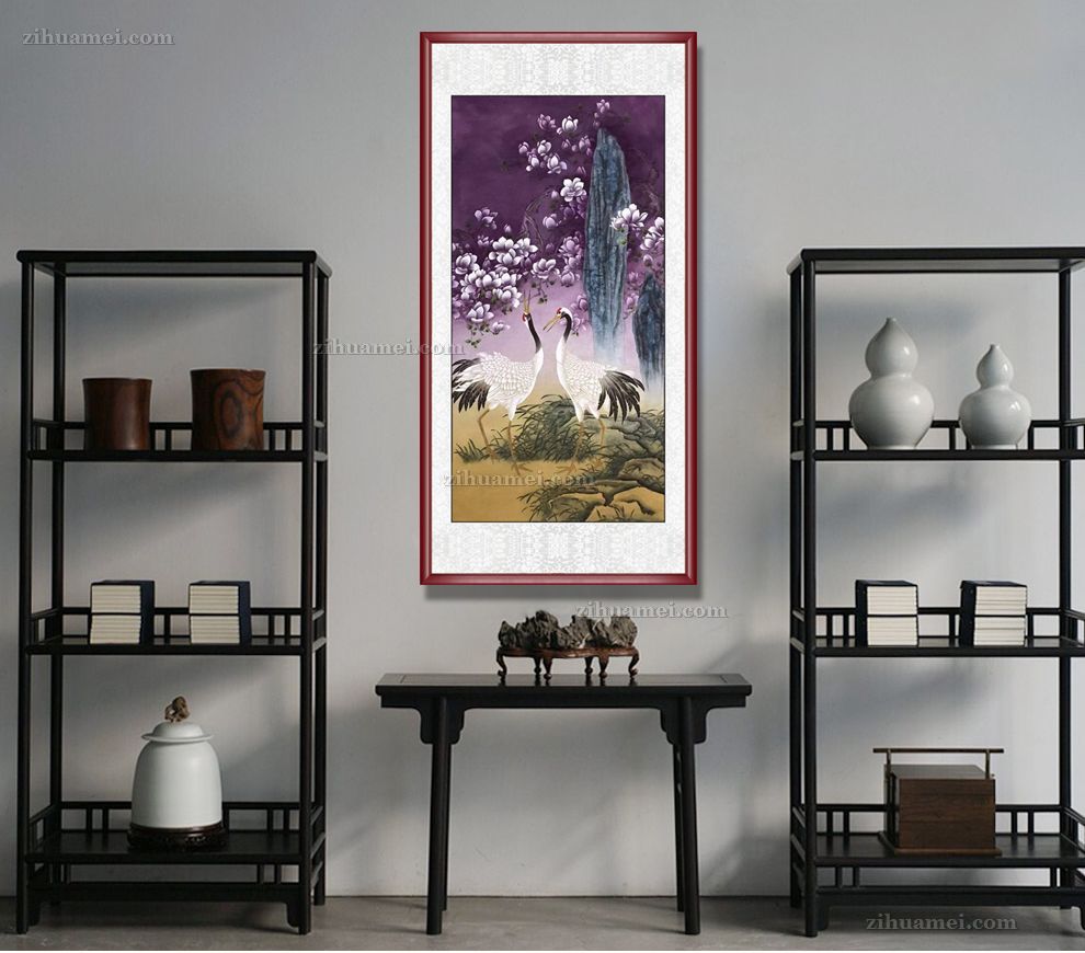 适合玄关的花鸟国画