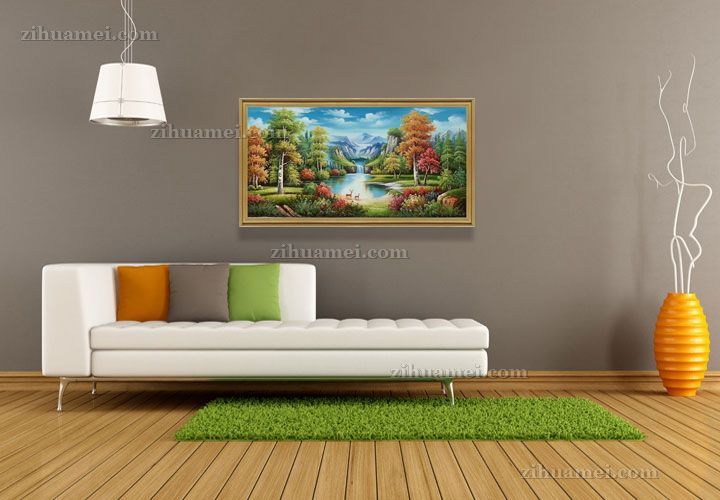 适合客厅卧室的风景油画作品