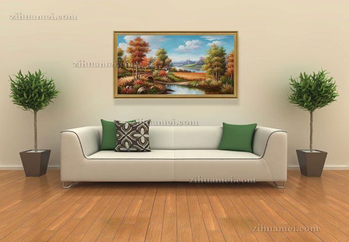 适合客厅卧室的风景油画作品