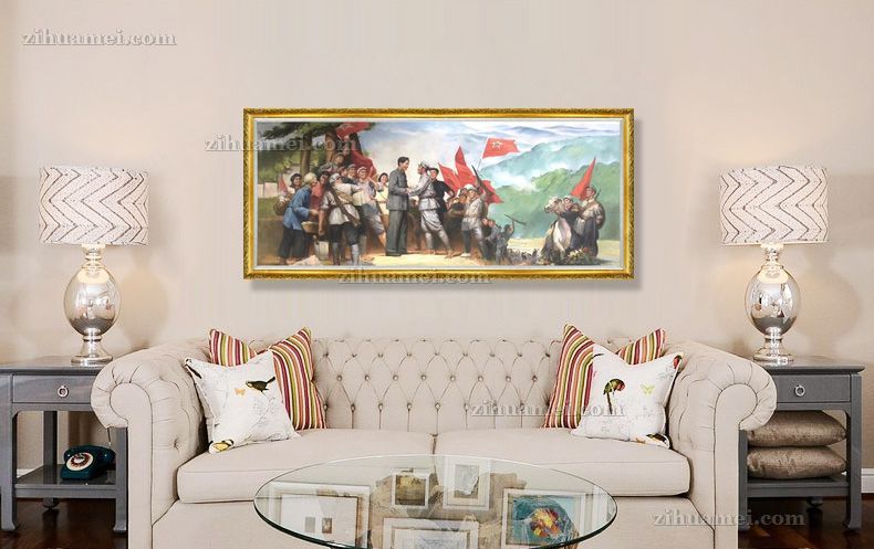 纯手绘历史题材精品人物油画