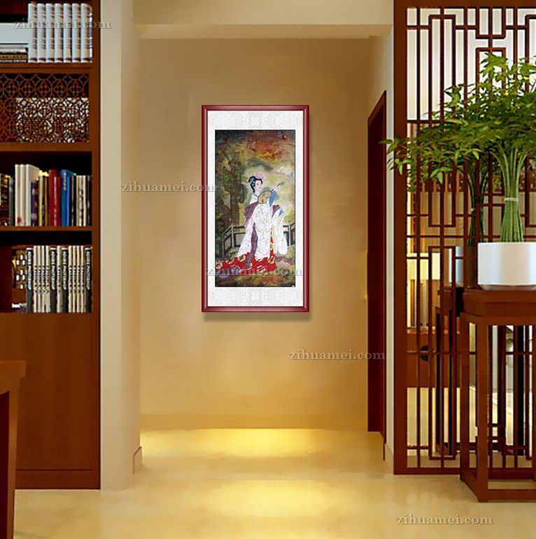 适合酒店走廊装饰国画人物画